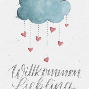 Watercolotta Willkommen Digitales Lettering