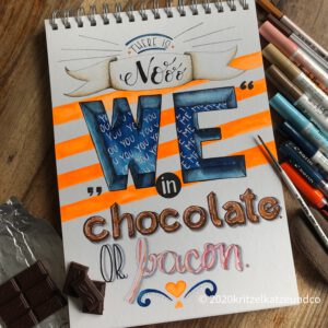 kritzelkatzeundco chocolate lettering